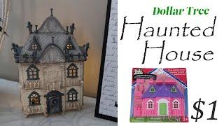 HAUNTED HOUSE  DIY / DOLLAR TREE HAUNTED HOUSE  / 2021 HALLOWEEN HOUSE DECOR