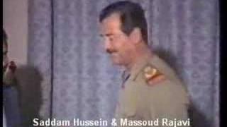 صدام حسین و مسعود رجوی - 1986