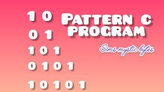 pattern c program with 0&1 |interview questions #interviewquestion #webdeveloment #codinginterview