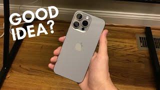 I used an iPhone 15 Pro Max without a case for a month - Here's what happened