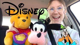 VINTAGE DISNEY PLUSH BACKPACKS AND A DOOZY PUPPET AT THE THRIFT STORE?!