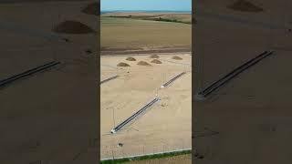 Fly, construction site, truck stop secure parking for trucks. #truckstop #trucks #dronefootage #dji