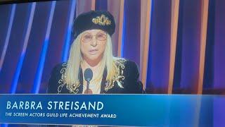 Barbara Streisand Accepts Life Achievement Award at the SAG Awards 2024
