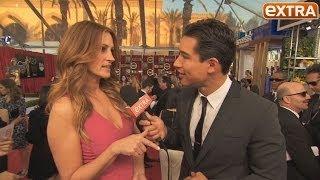 'Extra' on the Red Carpet at the 2014 SAG Awards