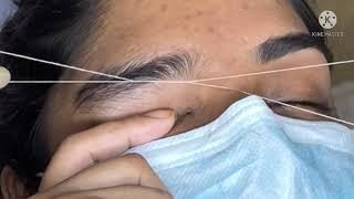 Perfect Eye brow Threading tutorial | Nadia’s Makeover