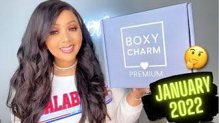 BOXYCHARM JANUARY 2022  PREMIUM UNBOXING & TRY-ON/ TUTORIAL || BEAUTY BOX