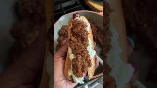 Carrot dogs with pecan chili for the win!