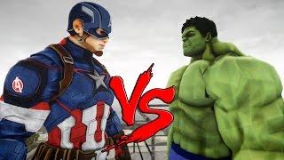 THE INCREDIBLE HULK VS CAPTAIN AMERICA - EPIC BATTLE