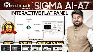 Benchmark Sigma Features | Best AI Digital Board for Online Teaching | Benchmark Sigma AI A7 Review