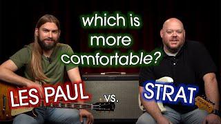 Which Is More Comfortable: Stratocaster or Les Paul?