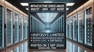 Join Infosys as Infrastructure Services Analyst (Backup/Linux/AIX/SAP BASIS)