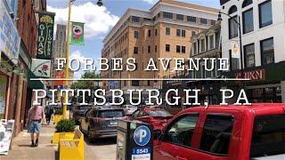 [4K] WALKING Pittsburgh, PA: Forbes Avenue/University of Pittsburgh