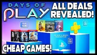 FULL PSN DAYS OF PLAY SALE REVEALED - EPIC PS4 GAME DEALS!