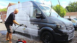 CLEANING A BIG VAN