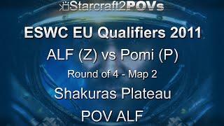 SC2 WoL - ESWC Qualifiers 2011 - ALF vs Pomi - Ro4 - Map 2 - Shakuras Plateau - ALF