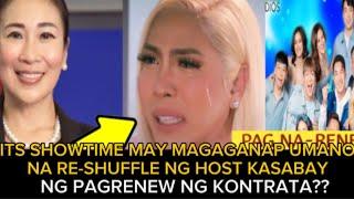 ITS SHOWTIME MAY MAGAGANAP UMANO NA RE-SHUFFLE NG HOST KASABAY NG PAGRENEW NG KONTRATA??