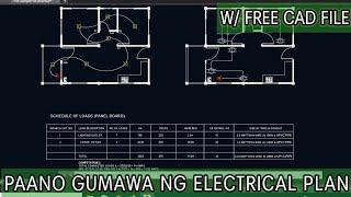 Paano gumawa ng kumpletong Electrical Plan ng Simpleng Bahay