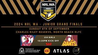 2024 NRL WA Junior Grand Final - U14 Girls Roosters v Giants