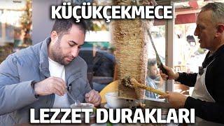 İSTANBUL KÜÇÜKÇEKMECE SOKAK LEZZETLERİ | Sürmene Döner, Tarihi Köfteci, Karadeniz Pidesi