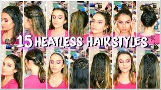 15 Heatless Hairstyles: Easy and Quick! PART 2 /Lovevie