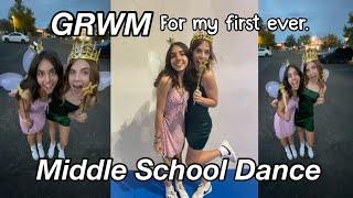 GRWM for my FIRST EVER middle school dance *awkward