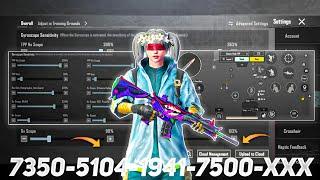 New Update 3.3 Best Sensitivity Code + Control Settings Pubg Mobile/Bgmi Sensitivity 2024