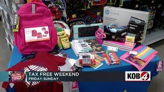 Back to School Tax-Free Weekend is this weekend in New Mexico