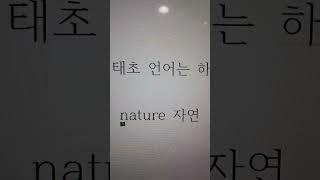 Nature 자연 #태초에 언어는 하나? 9편 #한문성경 #영어성경