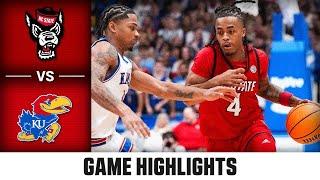 NC State vs. Kansas Game Highlights | 2024-25 ACC Men's Basketball