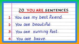 YOU ARE SENTENCES | 5 | 10 | 20 YOU ARE SENTENCES IN ENGLISH | SIMPLE SENTENCES