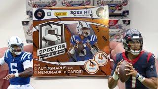 Opening a 2023 Panini Spectra Football Hobby Box + HUGE ROOKIE RPA HIT!