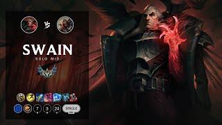 Swain Mid vs Zed - EUW Challenger Patch 12.15