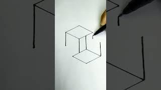 Easy optical illusion draw | #shorts