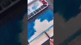 Clouds ️ with Watercolor
