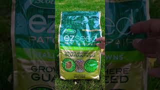 Scotts EZ Seed Patch & Repair "Get Green Grass FAST" #review #lawncare #productzone