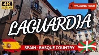 LAGUARDIA 4K Walking Tour  RIOJA ALAVESA [4K 60fps UHD]  Medieval Town surrounded by Vineyards