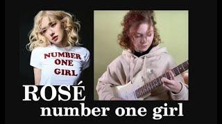 ROSÉ - number one girl reaction on guitar / ROSÉ (로제) - number one girl [더 시즌즈-이영지의 레인보우]