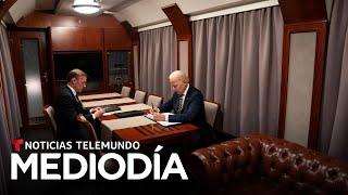 Los detalles del secreto (y peligroso) viaje de Biden de Washington D.C. a Kiev | Noticias Telemundo