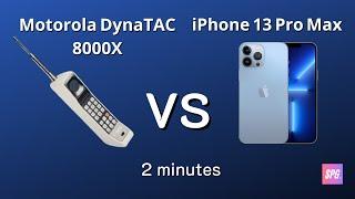 Motorola DynaTAC 8000X 1983 vs iPhone 13 Pro Max 2021 Compare Spec!!!