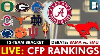 College Football Playoff Top 25 Rankings 2024 LIVE