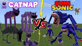 Shin Sonic VS All Catnap [Poppy Playtime 3]  [Sonic Tapes] Minecraft Addon