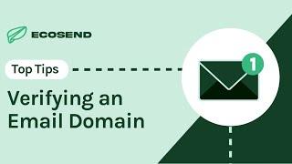 Add your Email Domain (DNS records) to EcoSend 