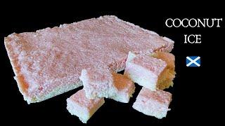 Traditional Coconut Ice | Scottish Recipe Retro Sweets