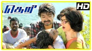 Theri Movie scenes | Baby Nainika  | Mahendran learns Vijay is alive | Amy