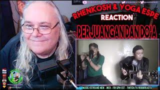 RhenKosh & Yoga Espe Reaction - PERJUANGAN DAN DO'A - First Time Hearing - Dangdut Gitar Akustik