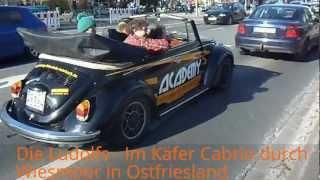 DIE LUDOLFS im KÄFER CABRIO durch WIESMOOR Ostfriesland 2013 Tour