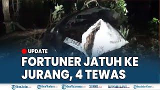  4 TEWAS DALAM FORTUNER MASUK JURANG di Poncokusumo Malang, Satu Ibu Hamil Selamat