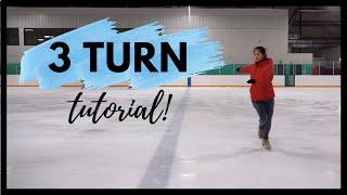 How to do FORWARD 3 TURNS in Figure Skating