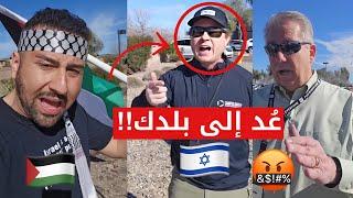 "Go Back to Palestine " Triggered Christian to Palestinian Protestor 