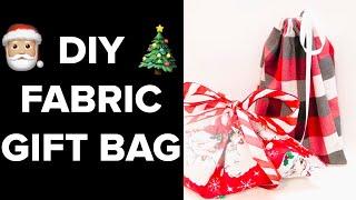 HOW TO MAKE FABRIC GIFT BAGS - EASY SEWING TUTORIAL